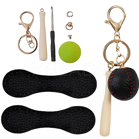 DIY Leather Keychain Making Kits AJEW-WH20020-345G-15-1