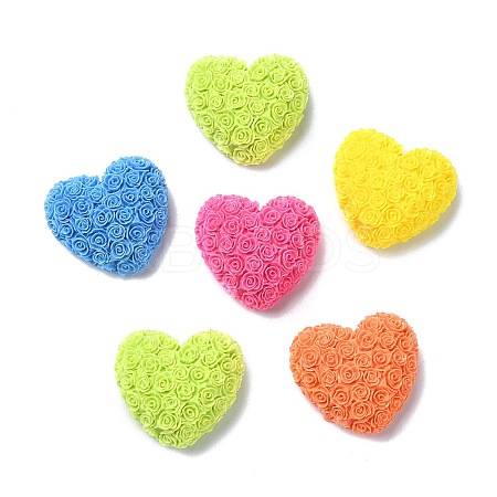 30Pcs Opaque Resin Cabochons RESI-CJ0003-54-1