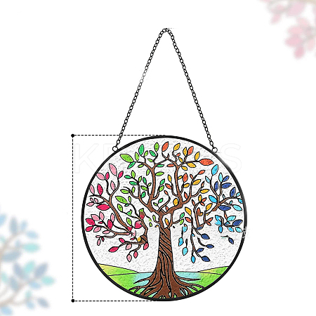Acrylic Tree of Life Hanging Ornament TREE-PW0001-92A-1