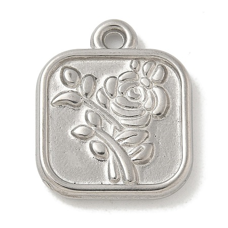 Anti-Tarnish 304 Stainless Steel Pendants STAS-Q334-24P-1