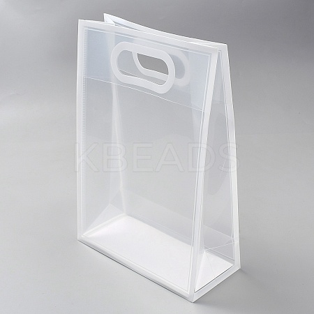 Rectangle Plastic Transparent Gift Bags ABAG-WH0048-21A-1