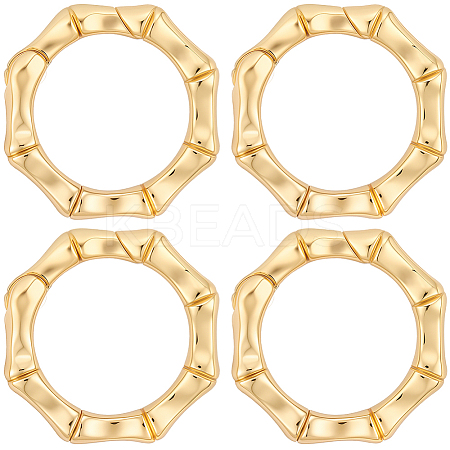6Pcs Brass Spring Gate Clasps FIND-SC0020-67C-1