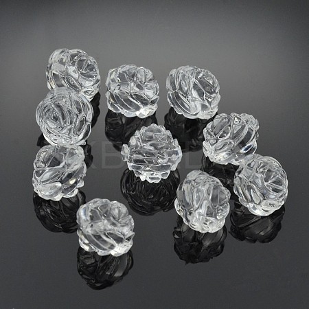 Transparent Clear Frosted Acrylic Beads LS-X-PL713Y-1-1