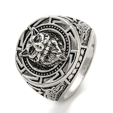 Alloy Wolf Finger Rings for Men LS-PW23022245202-1