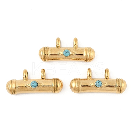 Synthetic Turquoise Pendants STAS-P380-67G-01-1