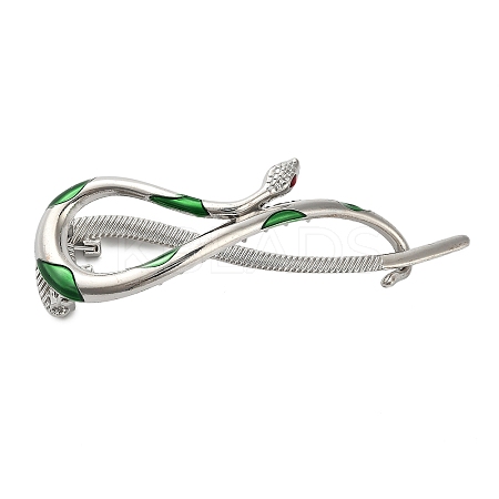 Aolly and Enamel Claw Hair Clips AJEW-M007-01P-1