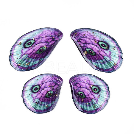 Epoxy Resin Pendants RESI-N045-04B-1