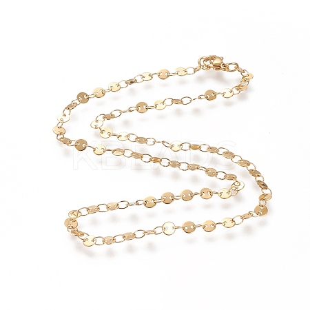 304 Stainless Steel Link Chains Necklaces NJEW-I238-14C-G-1