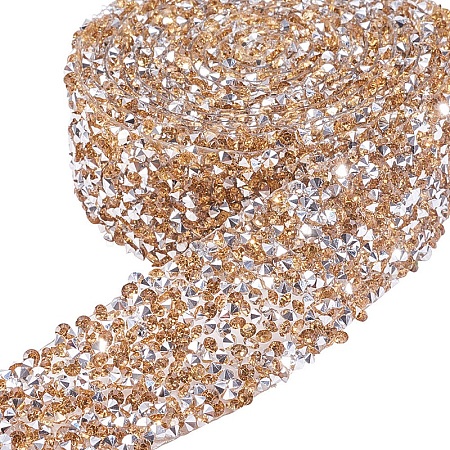 Glitter Resin Hotfix Rhinestone(Hot Melt Adhesive On The Back) OCOR-WH0052-01D-1
