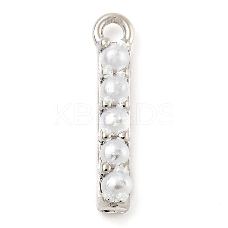 Plastic Imitation Pearl Pendants KK-P230-17P-I-1