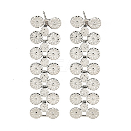 Non-Tarnish 304 Stainless Steel Stud Earrings EJEW-S229-08P-1