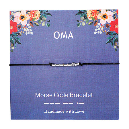OMA Morse Code Bracelets FS-WG6A0C8-06-1