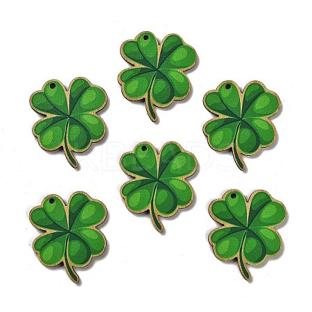 St. Patrick's Day Themes Printed Wood Pendants WOOD-V002-02C-1