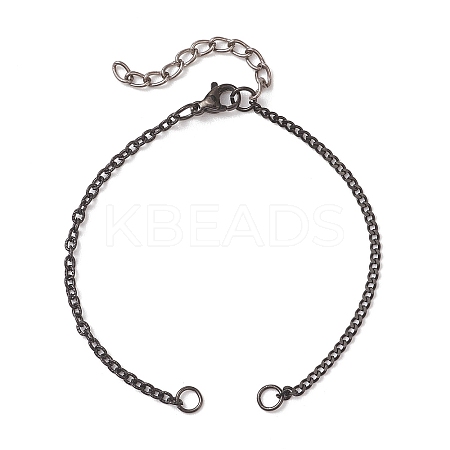 304 Stainless Steel Cable Chain Twisted Chain Bracelet Making AJEW-JB01514-1