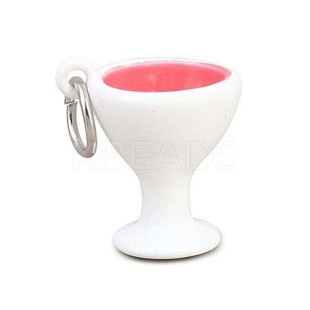 304 Stainless Steel Enamel Pendants STAS-L312-04P-05-1