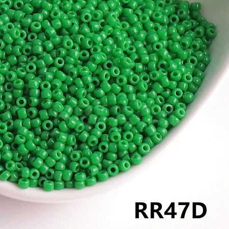 Opaque 8/0 Glass Seed Beads SEED-I013-3mm-RR47D-1