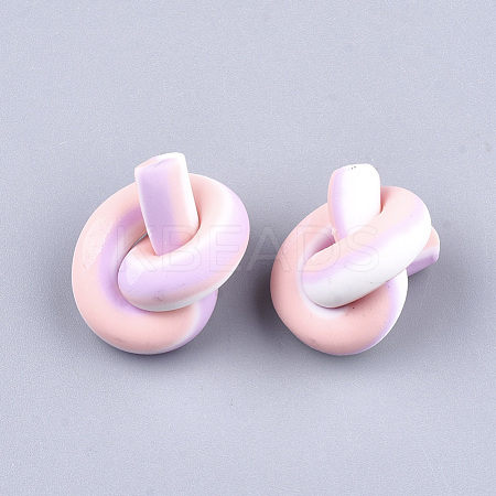Handmade Polymer Clay Beads CLAY-S092-14E-1