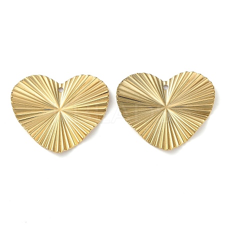 304 Stainless Steel Pendants STAS-Q308-02G-1