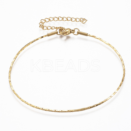 304 Stainless Steel Coreana Chain Bracelets BJEW-K172-26G-1