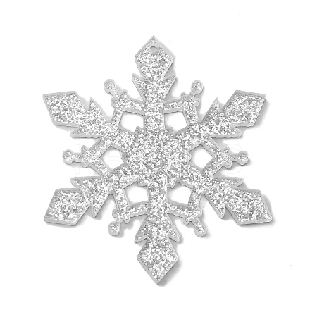 Christmas Themed Acrylic Big Pendants OACR-L018-13B-1