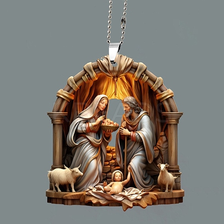 The Birth of Jesus Hanging Ornaments PW-WG35527-02-1