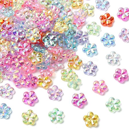 200Pcs Transaparent Acrylic Beads PACR-YW0001-47-1