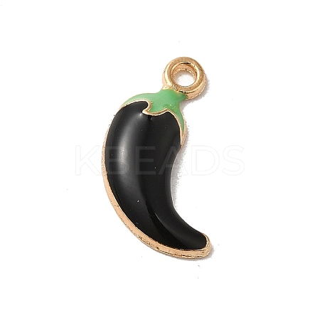 Rack Plating Alloy Enamel Pendants ENAM-P254-02KCG-02-1