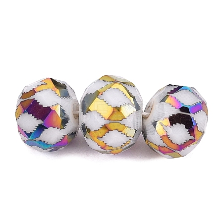Electroplate Glass Beads EGLA-N026-01A-N03-1