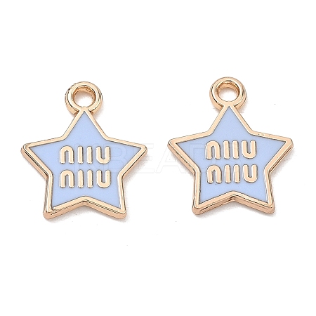 Alloy Enamel Pendants ENAM-G235-14G-03-1