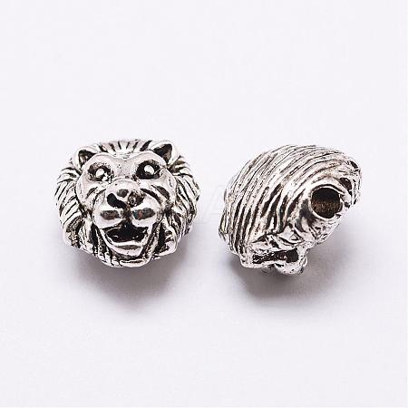 Tibetan Style Alloy Beads TIBEB-J002-AS-1