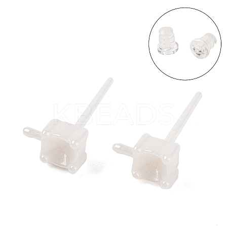 Hypoallergenic Bioceramics Zirconia Ceramic Stud Earrings Finding EJEW-C111-12-1