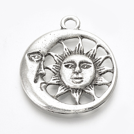 Tibetan Style Alloy Pendants LS-TIBE-T010-06AS-RS-1