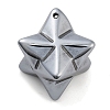 Electroplated Terahertz Stone Pendants G-P545-C01-P-1