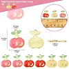 12Pcs 3 Colors Light Gold Plated Alloy Enamel Pendants FIND-FS0002-83-5