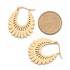 304 Stainless Steel Flower Stud Earrings for Women LS-EJEW-Q009-03C-G-3