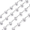Tarnish Resistant 304 Stainless Steel Rhombus Link Chains CHS-P011-04P-1