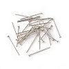 Tarnish Resistant 304 Stainless Steel Flat Head Pins LS-STAS-G185-07P-0.5x14mm-1