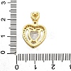 Brass Micro Pave Cubic Zirconia Pendants KK-K401-07A-01-3