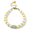 Glass Imitation Pearl Beaded Bracelets for Women BJEW-JB10034-01-1