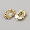 Transparent Resin Rhinestone Connector Charms RESI-TAC0018-27D-2
