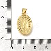 Rack Plating Brass with Cubic Zirconia Pendants KK-Z086-33G-03-3
