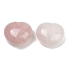 Heart Natural Rose Quartz Palm Stone G-C186-03H-1