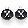 Platinum Plated Alloy Charms X-ENAM-S118-02X-P-1