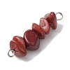 30Pcs 30 Styles 304 Mixed Gemstone Chip Beaded Connector Charms PALLOY-JF02873-02-5