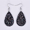 PU Leather Dangle Earrings EJEW-JE03217-01-1