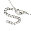 Crystal Rhinestone Butterfly Pendant Necklace with Cable Chains NJEW-FZ00018-2
