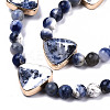 Natural Sodalite Beads Strands G-T131-64-3