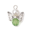 Imitation Pearl Acrylic Pendants PALLOY-JF02624-01-3