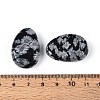 Natural Snowflake Obsidian Pendants G-N349-08B-3