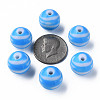 Opaque Striped Acrylic Beads MACR-S373-27B-09-4